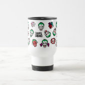 Suicide Squad | Joker Emoji Pattern Reisebecher (Mittel)