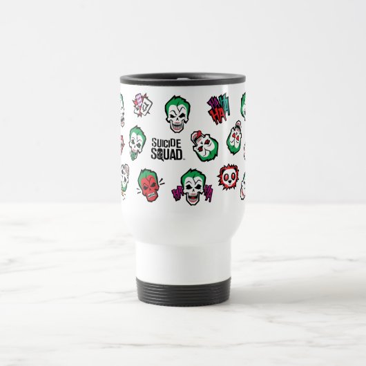 Suicide Squad | Joker Emoji Pattern Reisebecher (Mittel)