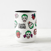 Suicide Squad | Joker Emoji Pattern Tasse (Zentrum)