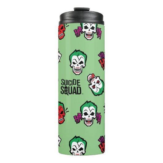 Suicide Squad | Joker Emoji Pattern Thermosbecher (Vorderseite)
