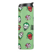 Suicide Squad | Joker Emoji Pattern Thermosbecher (Nach links gedreht)
