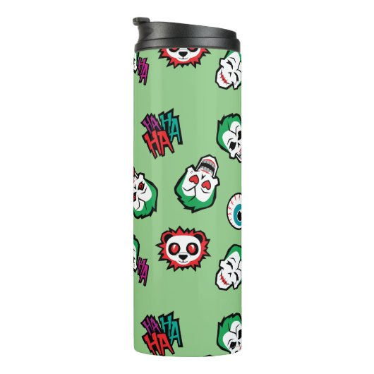Suicide Squad | Joker Emoji Pattern Thermosbecher (Nach rechts gedreht)