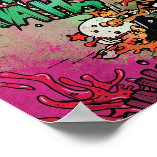 Suicide Squad | Joker Graffiti Poster (Ecke)