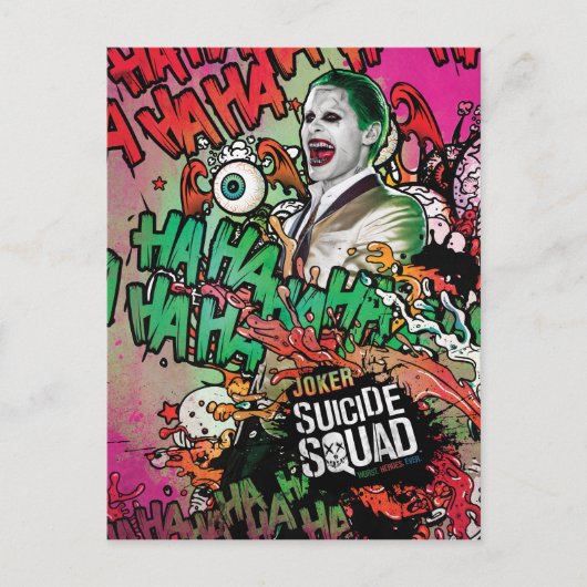 Suicide Squad | Joker Graffiti Postkarte (Vorderseite)