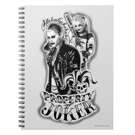 Suicide Squad | Joker & Harley Airbrush Tattoo Notizblock (Vorderseite)