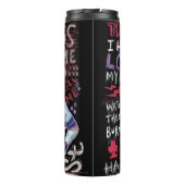 Suicide Squad Joker & Harley Typography Foto Thermosbecher (Rückseite)