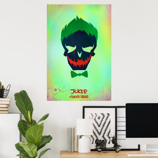 Suicide Squad | Joker Head Icon Poster (Heimbüro)