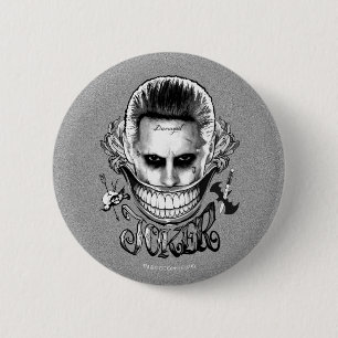 Suicide Squad Joker Lächeln Button