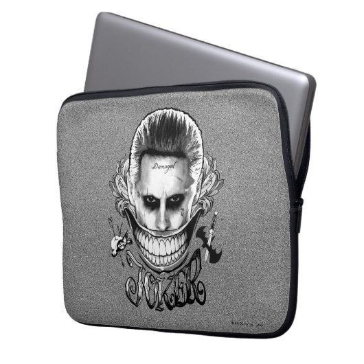 Suicide Squad | Joker Lächeln Laptopschutzhülle (Vorderseite Links)