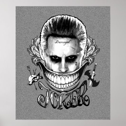 Suicide Squad | Joker Lächeln Poster (Vorne)