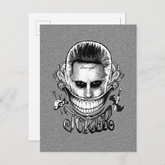 Suicide Squad | Joker Lächeln Postkarte (Vorne/Hinten)