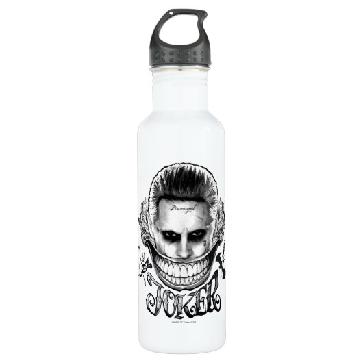 Suicide Squad | Joker Lächeln Trinkflasche (Vorderseite)