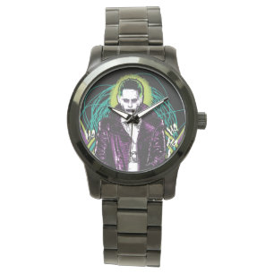 Suicide Squad Joker Retro Rock Graphic Armbanduhr