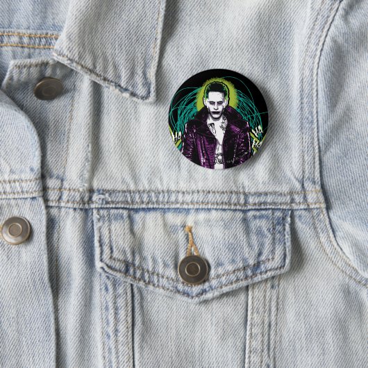 Suicide Squad | Joker Retro Rock Graphic Button (Beispiel)