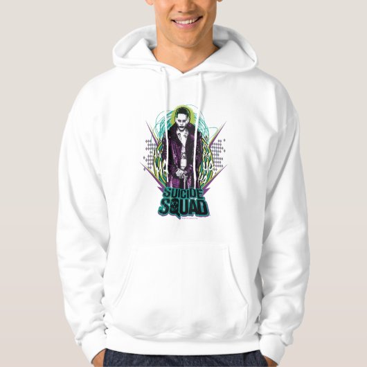 Suicide Squad | Joker Retro Rock Graphic Hoodie (Vorderseite)