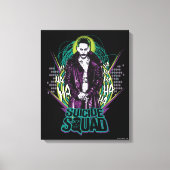 Suicide Squad | Joker Retro Rock Graphic Leinwanddruck (Vorderseite)