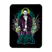 Suicide Squad | Joker Retro Rock Graphic Magnet (Vertikal)