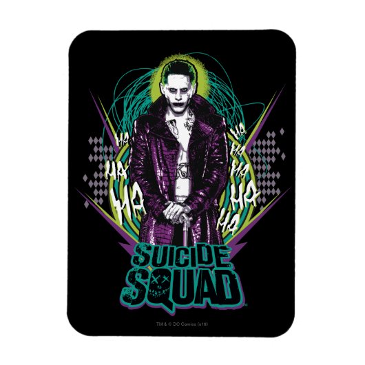 Suicide Squad | Joker Retro Rock Graphic Magnet (Vertikal)