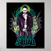 Suicide Squad | Joker Retro Rock Graphic Poster (Vorne)