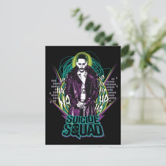 Suicide Squad | Joker Retro Rock Graphic Postkarte (Stehend Vorderseite)