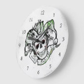 Suicide Squad | Joker Skull "All in" Tattoo Art Große Wanduhr (Winkel)