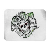 Suicide Squad | Joker Skull "All In" Tattoo Art Magnet (Horizontal)