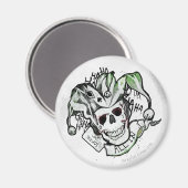 Suicide Squad | Joker Skull "All in" Tattoo Art Magnet (Vorderseite/Rückseite)