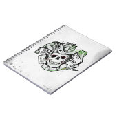 Suicide Squad | Joker Skull "All in" Tattoo Art Notizblock (Linke Seite)