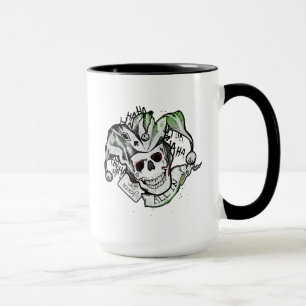 Suicide Squad   Joker Skull "All in" Tattoo Art Tasse