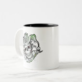 Suicide Squad | Joker Skull "All in" Tattoo Art Zweifarbige Tasse (Vorderseite Links)