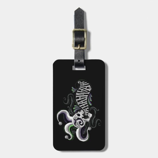 Suicide Squad | Joker Skull - Haha Gepäckanhänger (Vorderseite vertikal)