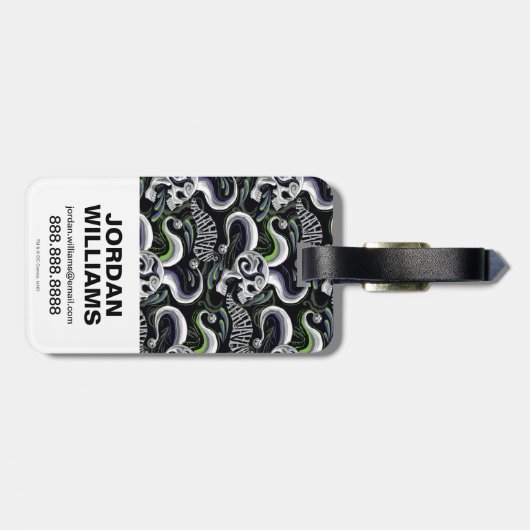 Suicide Squad | Joker Skull - Haha Gepäckanhänger (Rückseite horizontal)