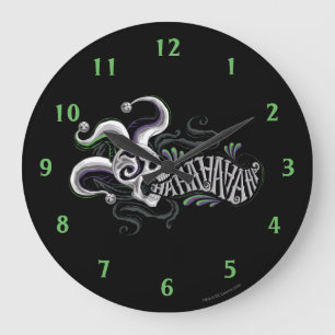 Suicide Squad   Joker Skull - Haha Große Wanduhr