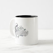 Suicide Squad | Joker Skull - Haha Zweifarbige Tasse (Vorderseite Links)