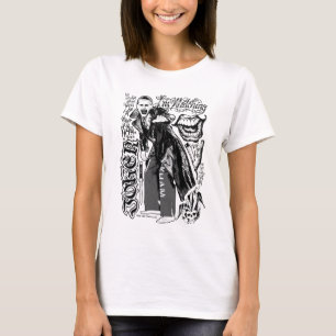 Suicide Squad Joker Typografy Foto T-Shirt