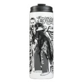 Suicide Squad | Joker Typografy Foto Thermosbecher (Vorderseite)