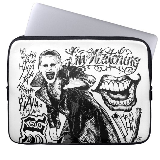 Suicide Squad Joker Typography Foto Laptopschutzhülle (Vorderseite)