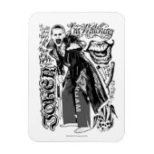 Suicide Squad Joker Typography Foto Magnet (Vertikal)