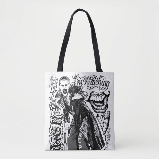 Suicide Squad Joker Typography Foto Tasche (Vorderseite)