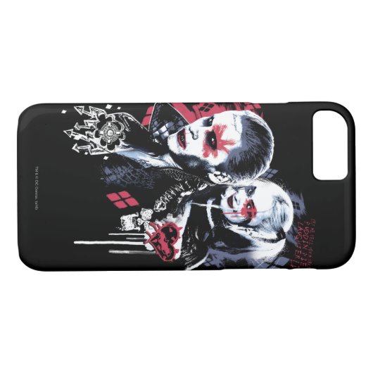 Suicide Squad | Joker und Harley Painted Graffiti Case-Mate iPhone Hülle (Rückseite (Horizontal))