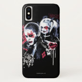 Suicide Squad | Joker und Harley Painted Graffiti Case-Mate iPhone Hülle (Rückseite)