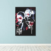 Suicide Squad | Joker und Harley Painted Graffiti Leinwanddruck (Insitu (Holzboden))