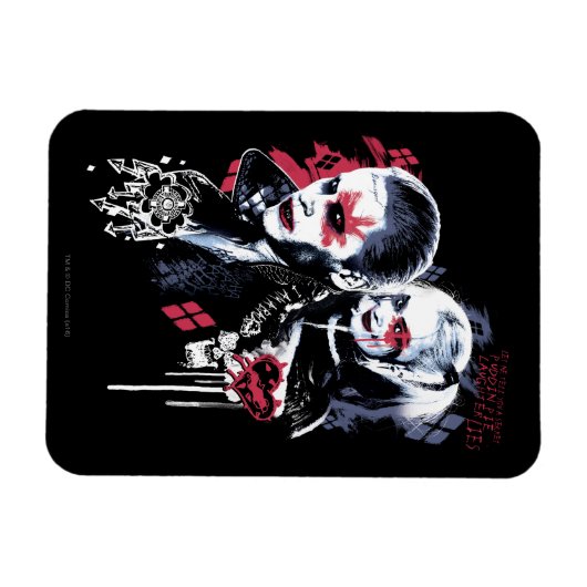 Suicide Squad | Joker und Harley Painted Graffiti Magnet (Horizontal)