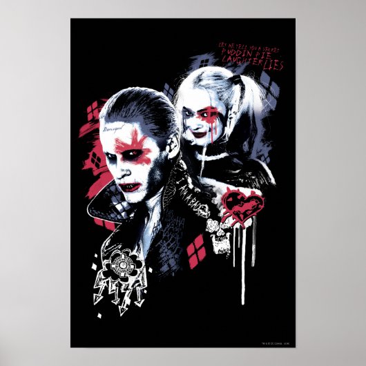 Suicide Squad | Joker und Harley Painted Graffiti Poster (Vorne)