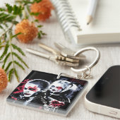 Suicide Squad | Joker und Harley Painted Graffiti Schlüsselanhänger (Vorderseite rechts)