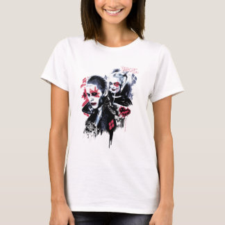 Suicide Squad | Joker und Harley Painted Graffiti T-Shirt