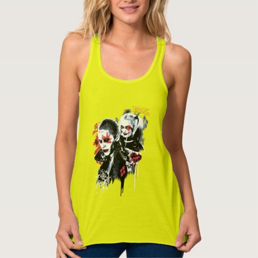Suicide Squad | Joker und Harley Painted Graffiti Tank Top (Vorderseite)