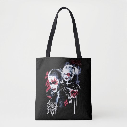 Suicide Squad | Joker und Harley Painted Graffiti Tasche (Vorderseite)