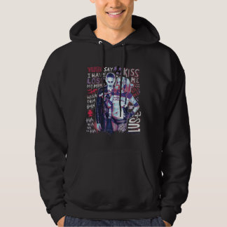 Suicide Squad | Joker und Harley Typografy Foto Hoodie