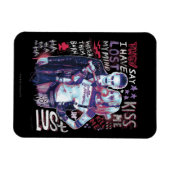 Suicide Squad | Joker und Harley Typografy Foto Magnet (Horizontal)